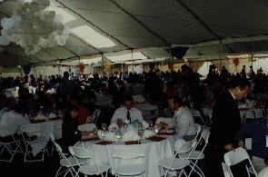 More eating at the tent