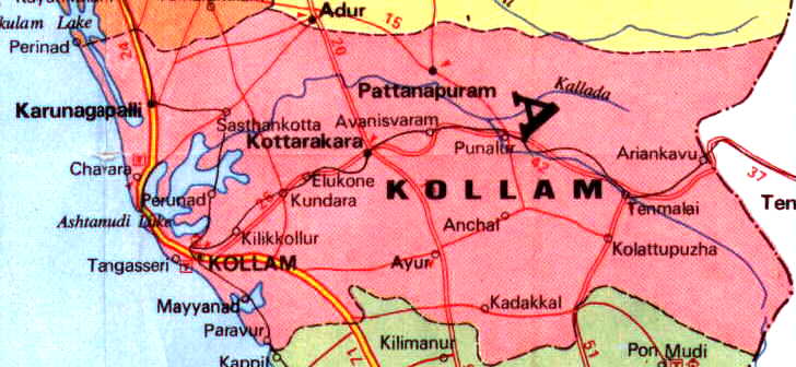 Kollam Map