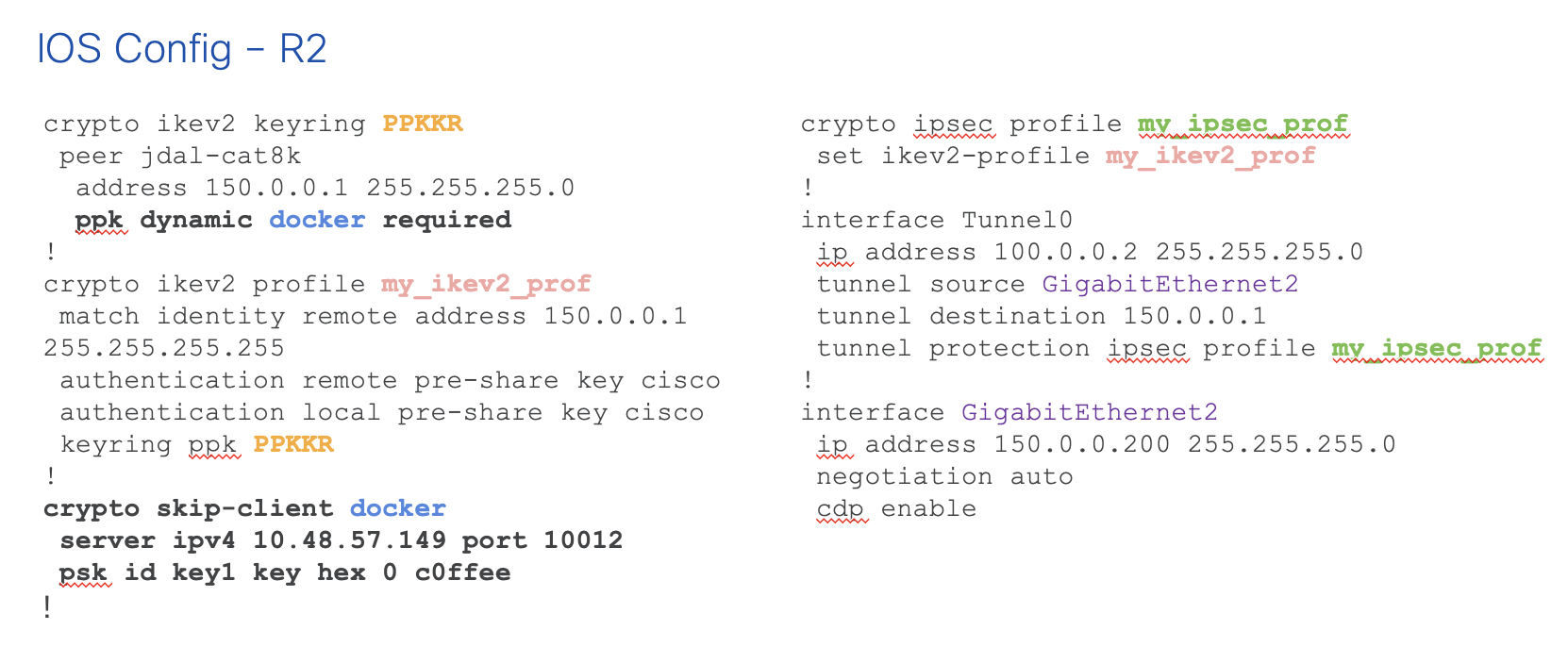 Router 2 configuration